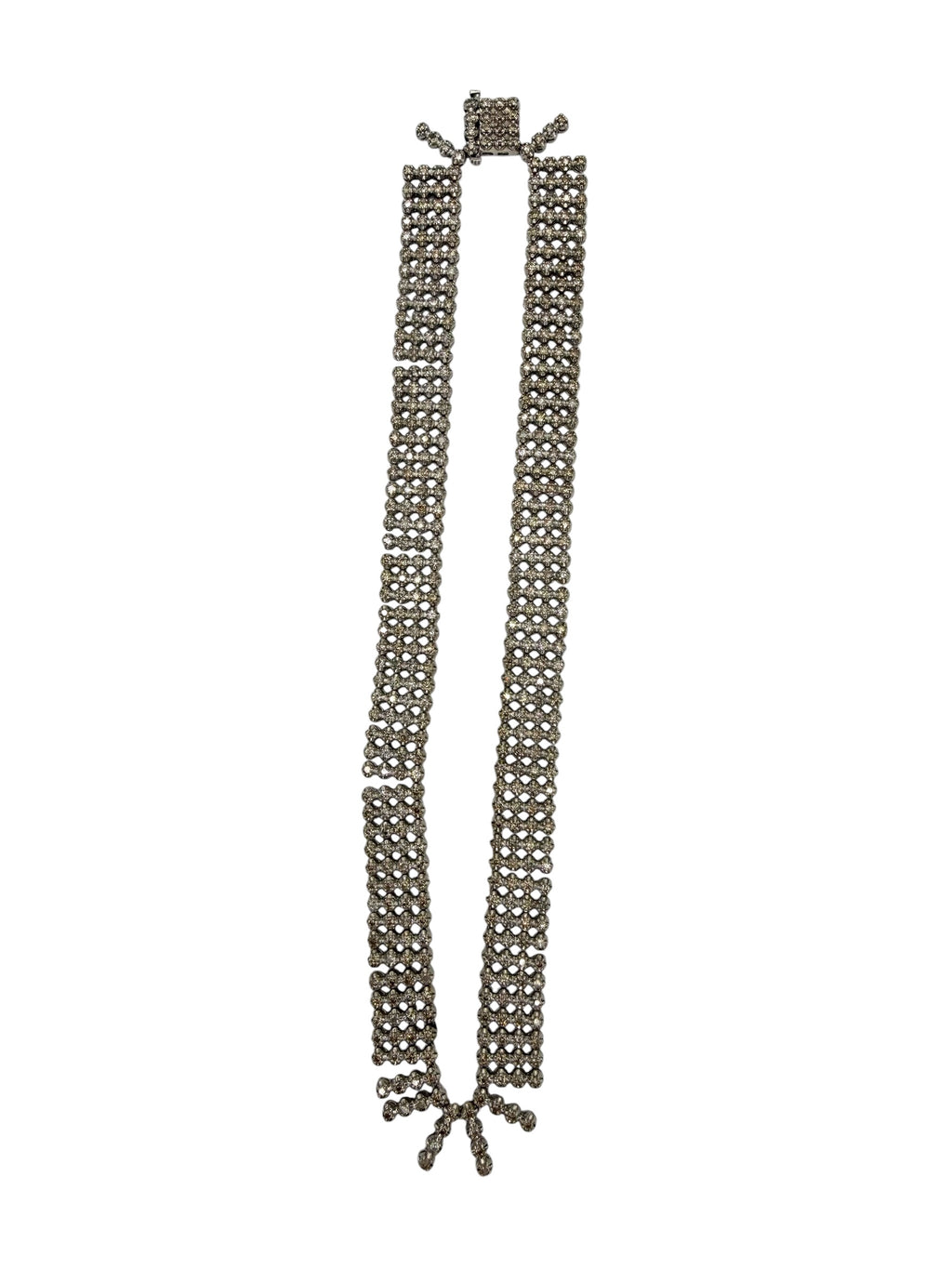 14k Diamond Fringe Collar Necklace