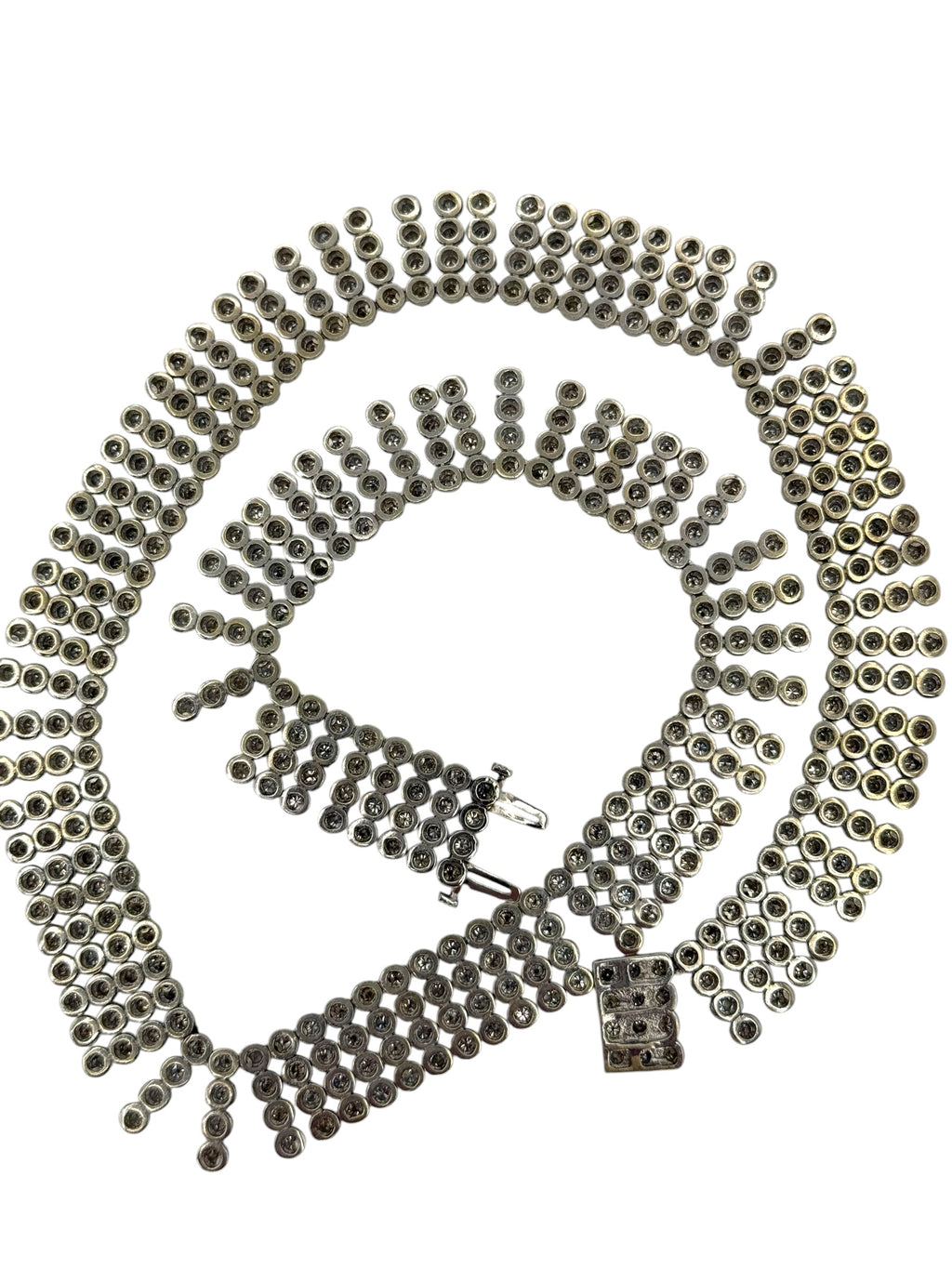 14k Diamond Fringe Collar Necklace