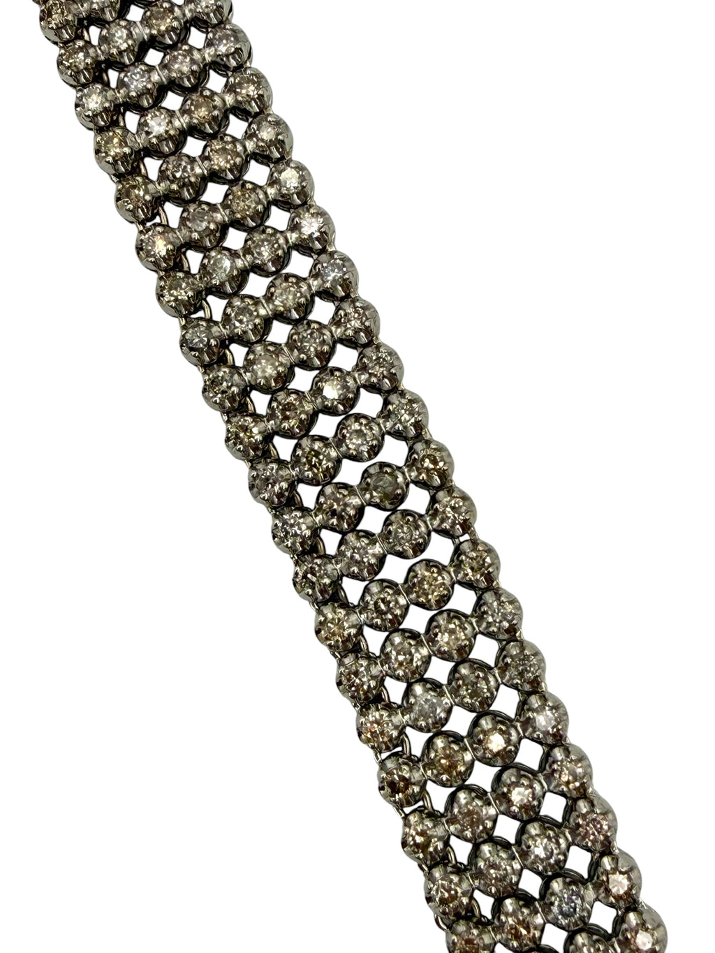 14k Diamond 4-Row Bracelet
