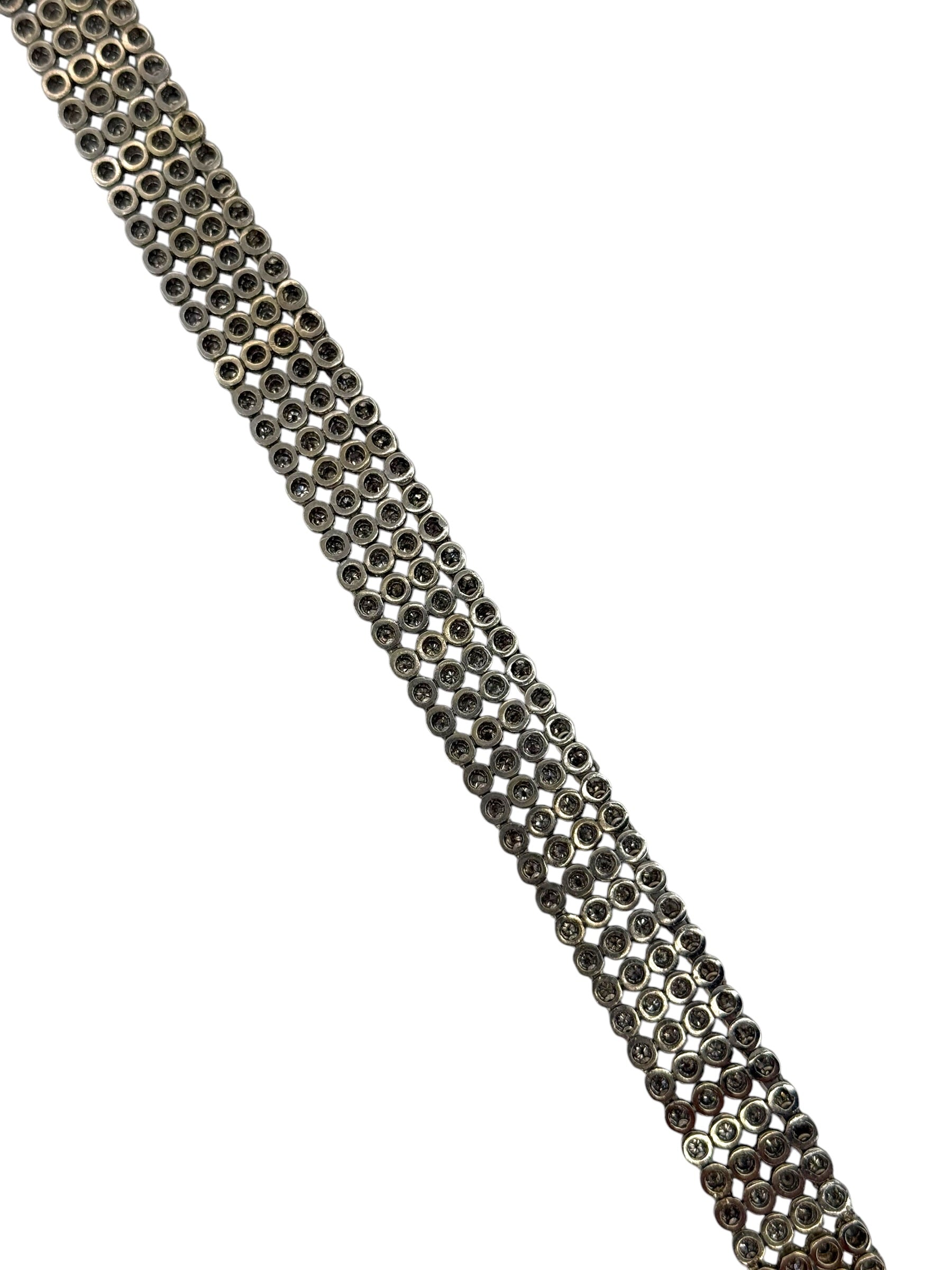 14k Diamond 4-Row Bracelet