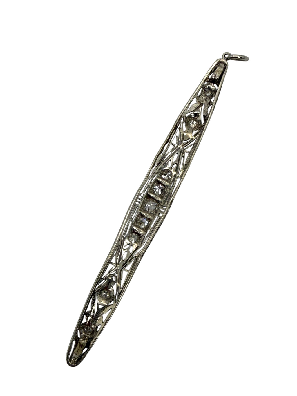 Art Deco Platinum Diamond Pendant