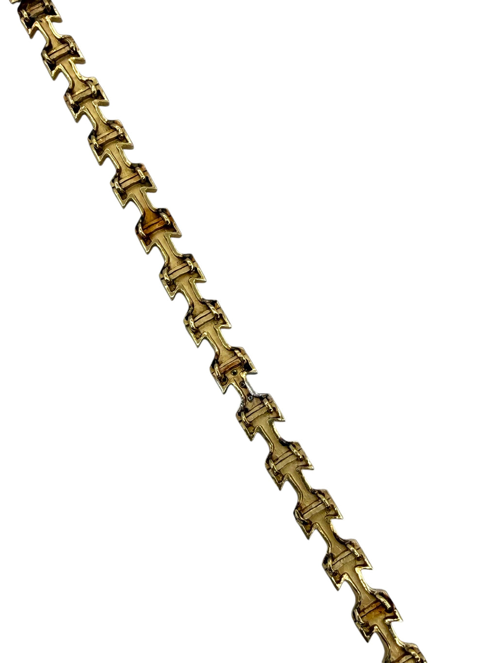 14k Diamond “T” Bracelet