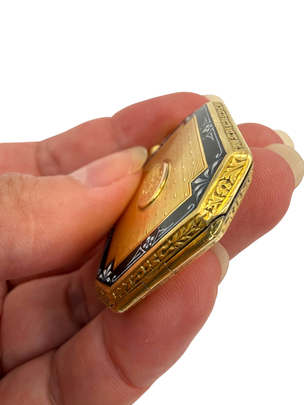 14k Edwardian Enamel Locket