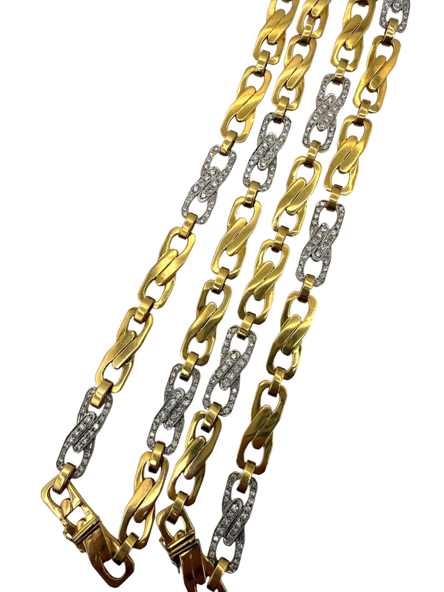 18k Carlo Weingrill Diamond Necklace Set