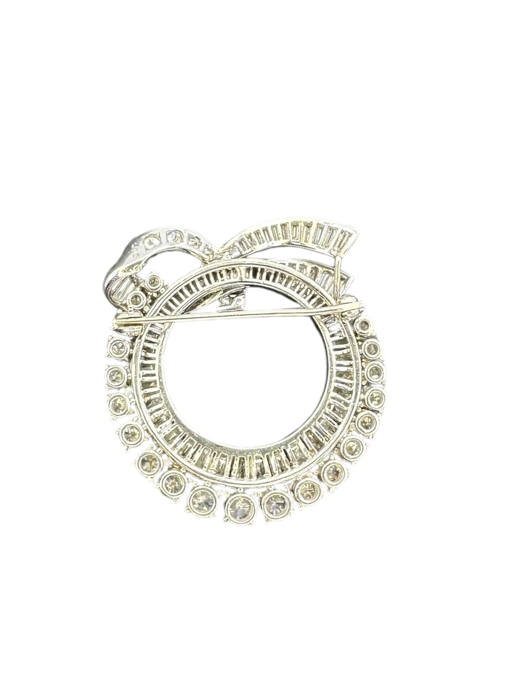 Platinum Diamond Wreath Brooch
