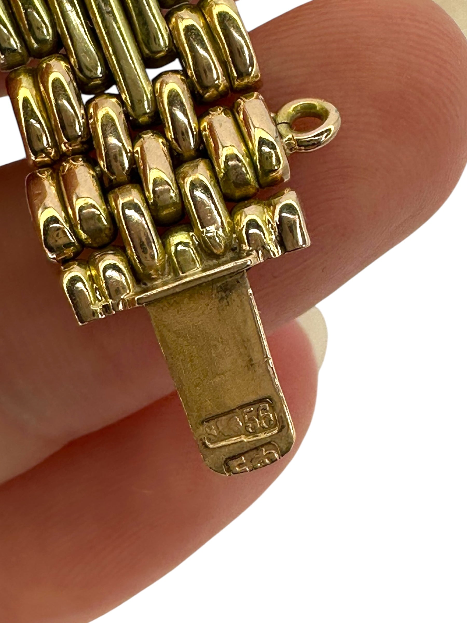 14k Imperial Russian Gate Link Bracelet