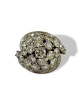 Platinum Bombe Cluster Cocktail Ring