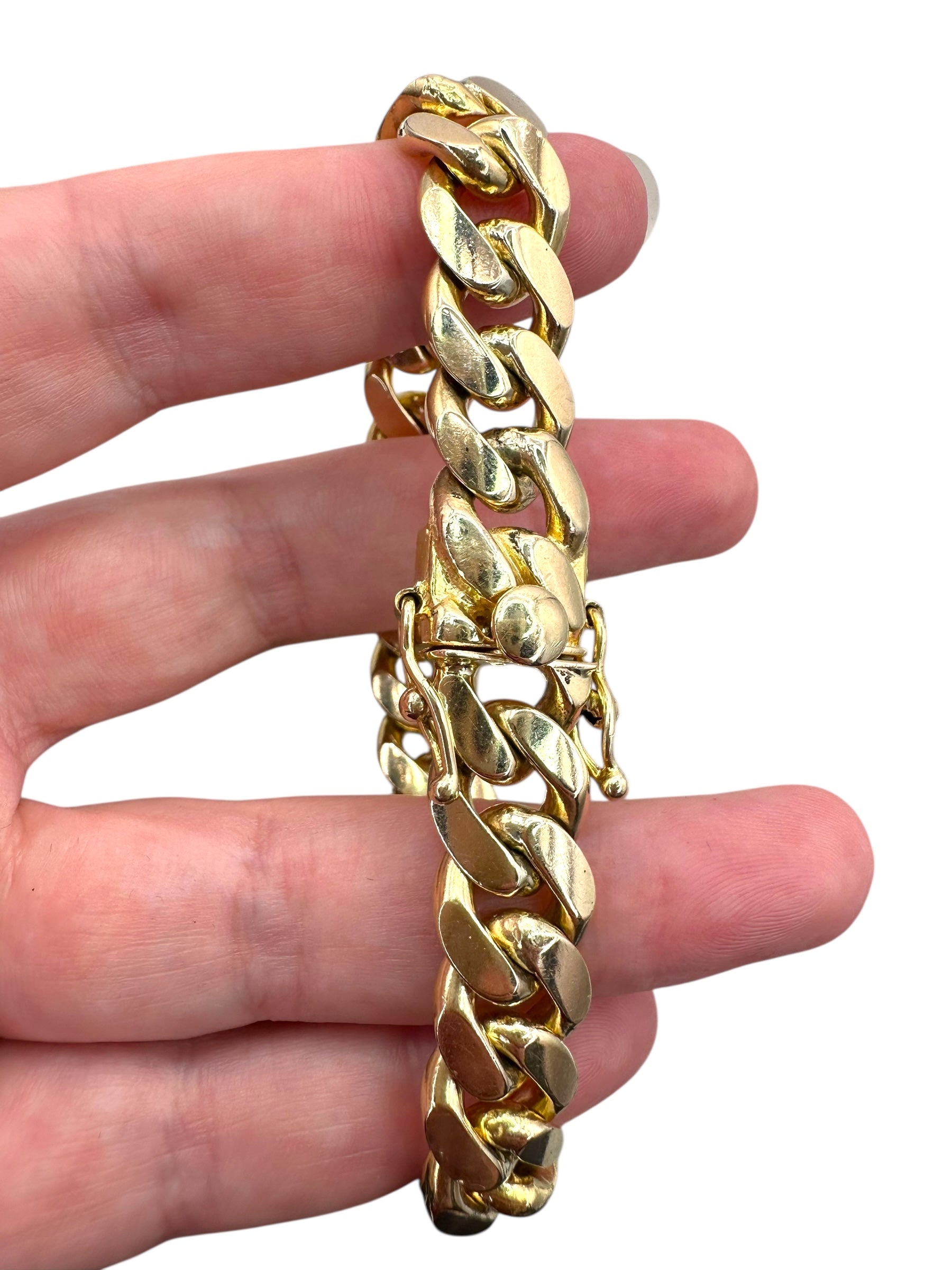 14k Heavy Cuban Link Bracelet
