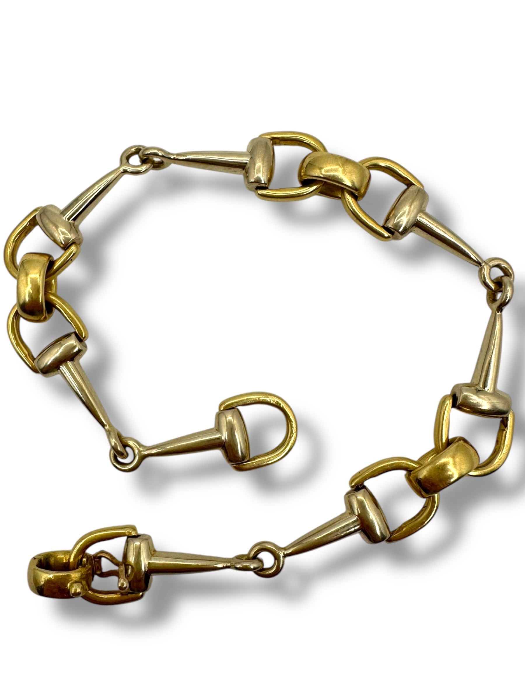 18k Two Tone Horse Bit Bracelet