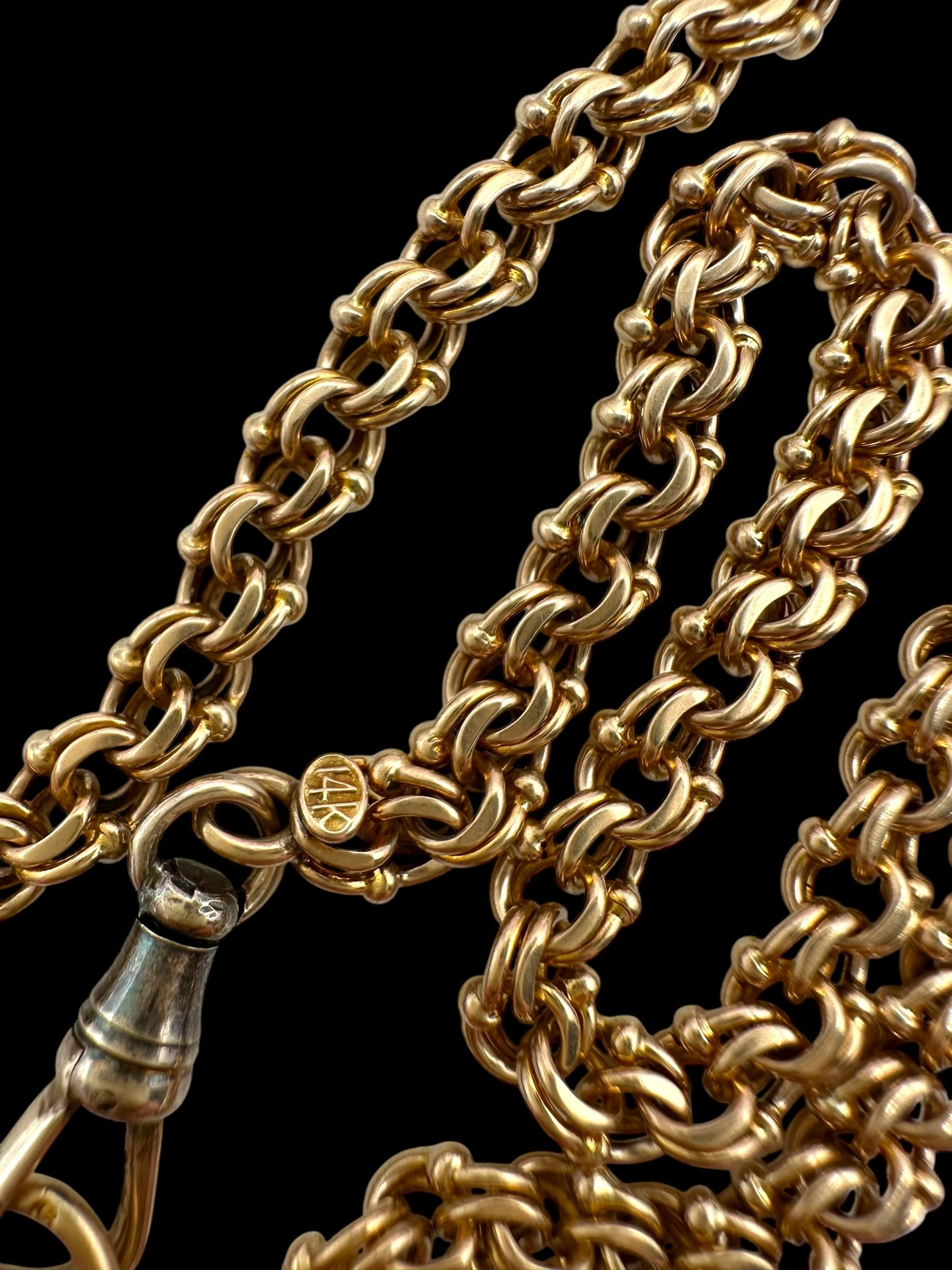 14k Fancy Link Watch Chain