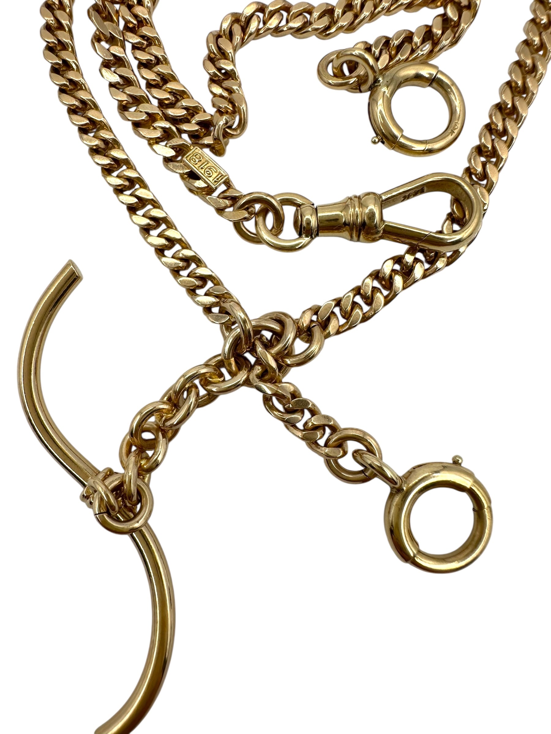14k Curb Watch Chain
