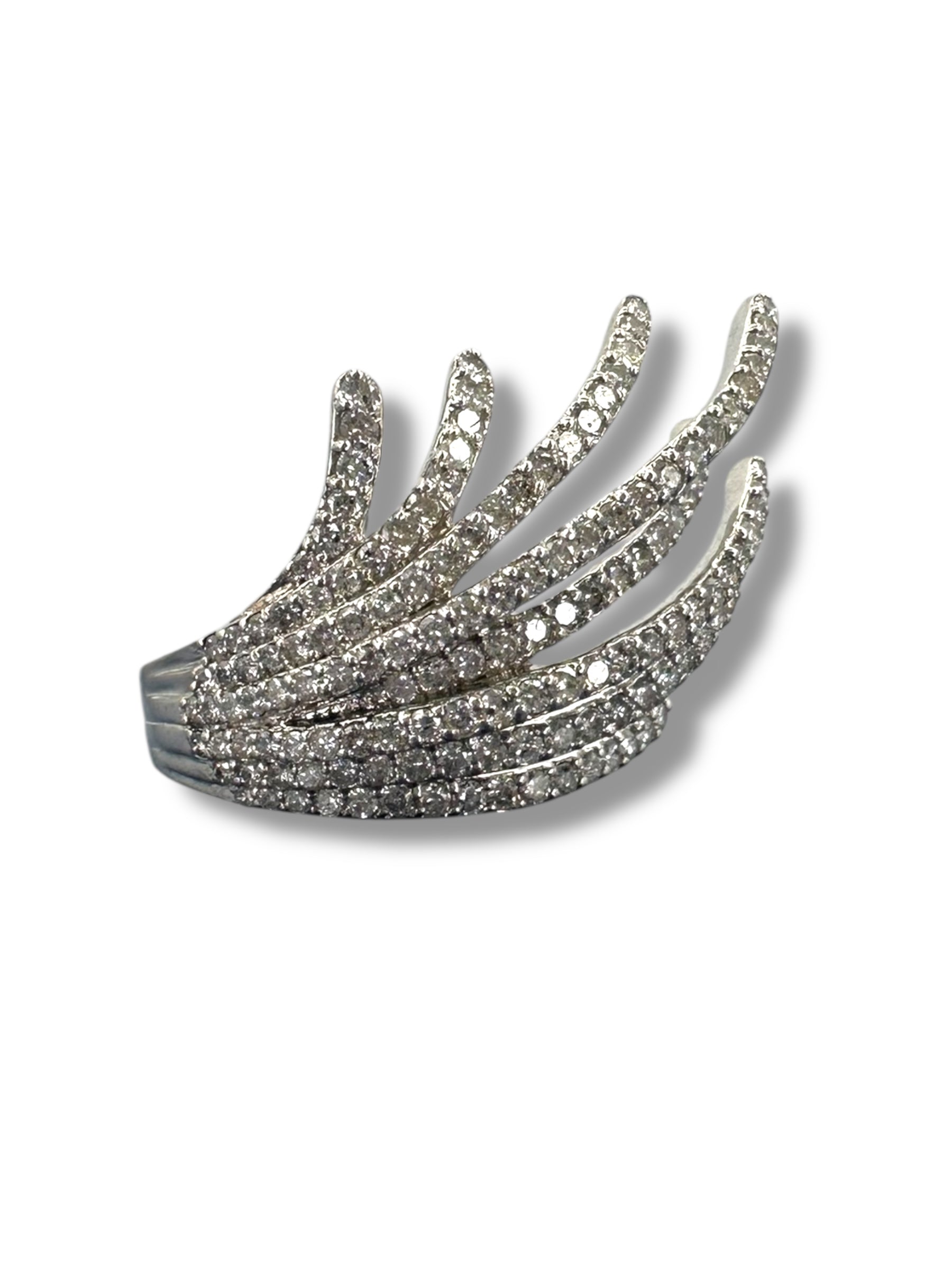 14k Cascading Diamond Cocktail Ring