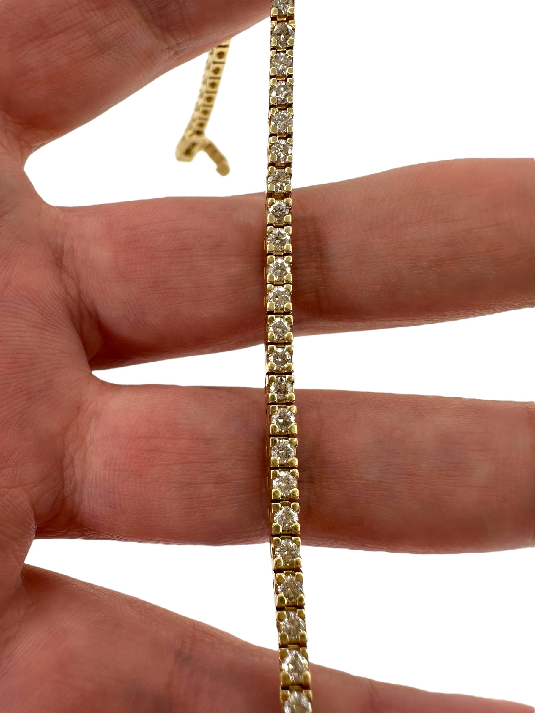 14k Diamond Tennis Bracelet