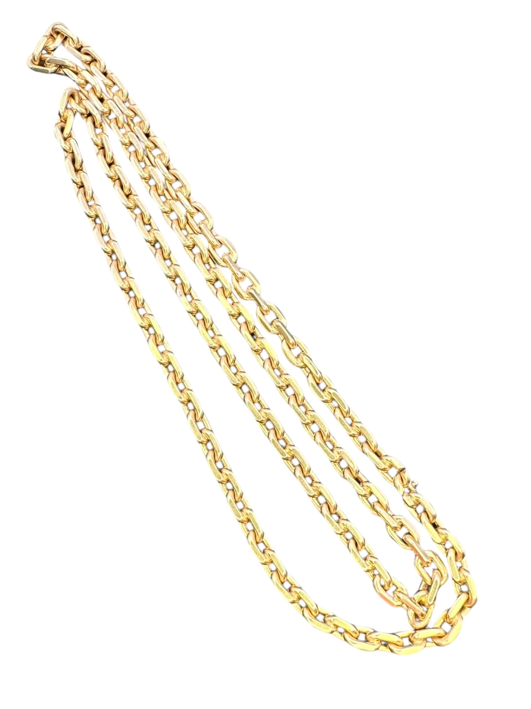 18k Biker Link Chain Necklace