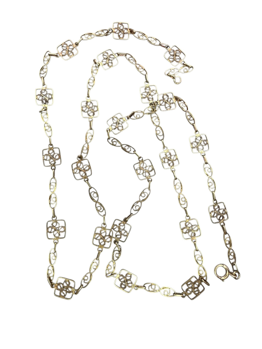 14k Filigree Delicate Necklace