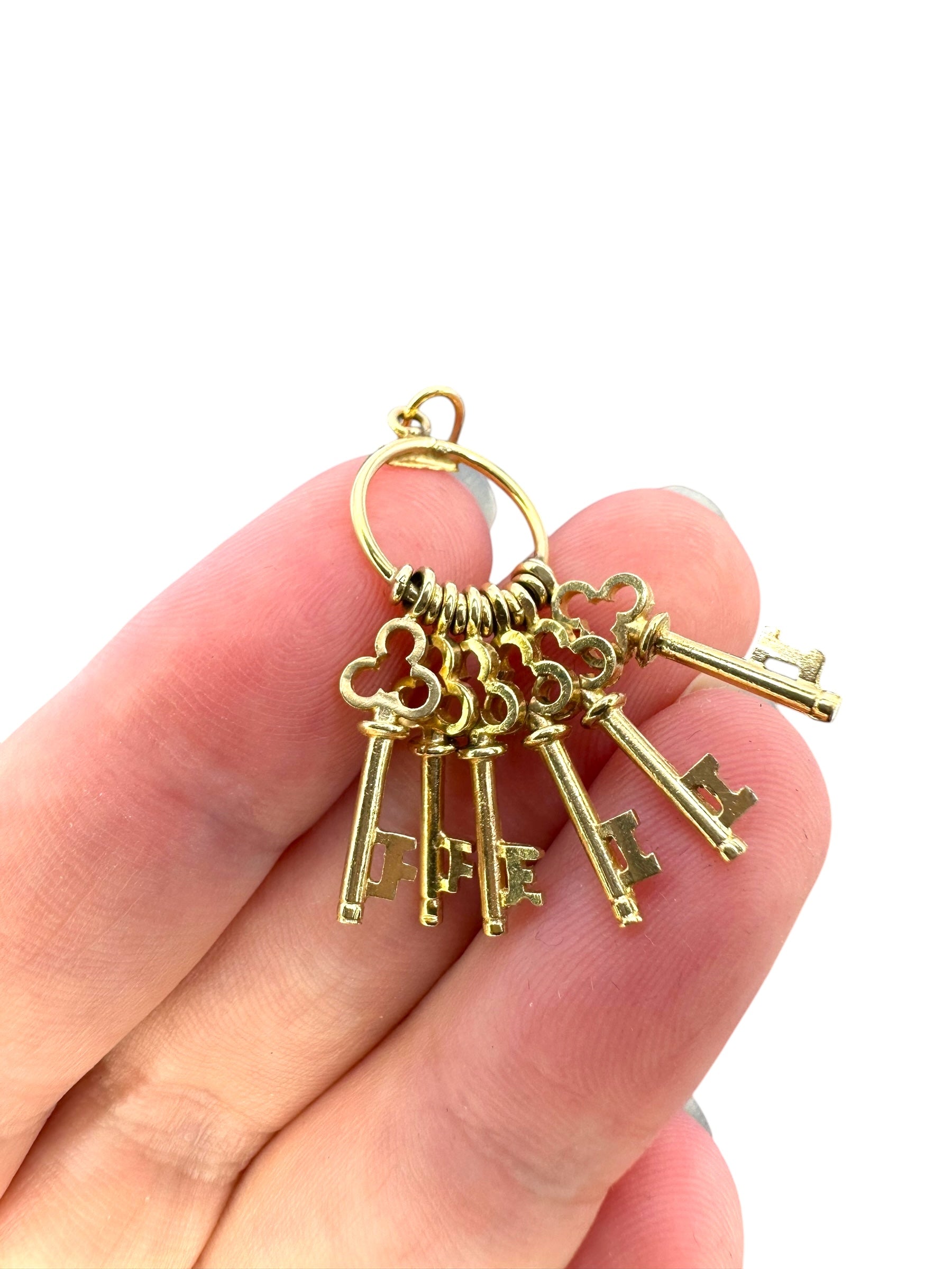14k Keys Pendant