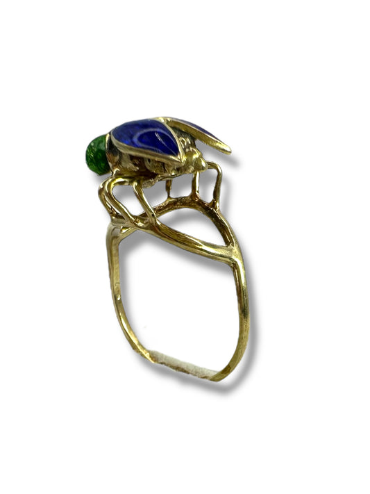 14k Fly Enamel Ring