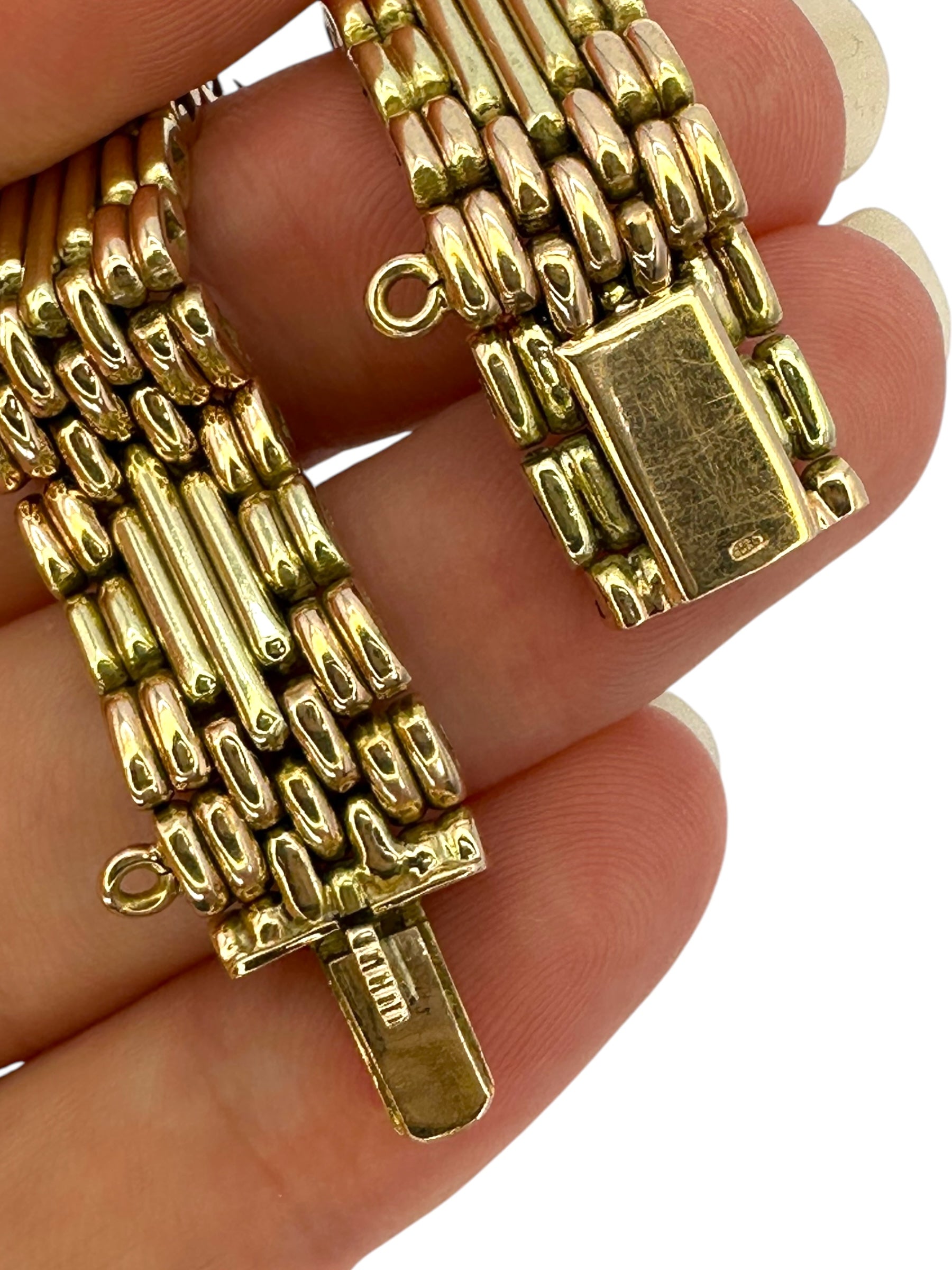 14k Imperial Russian Gate Link Bracelet
