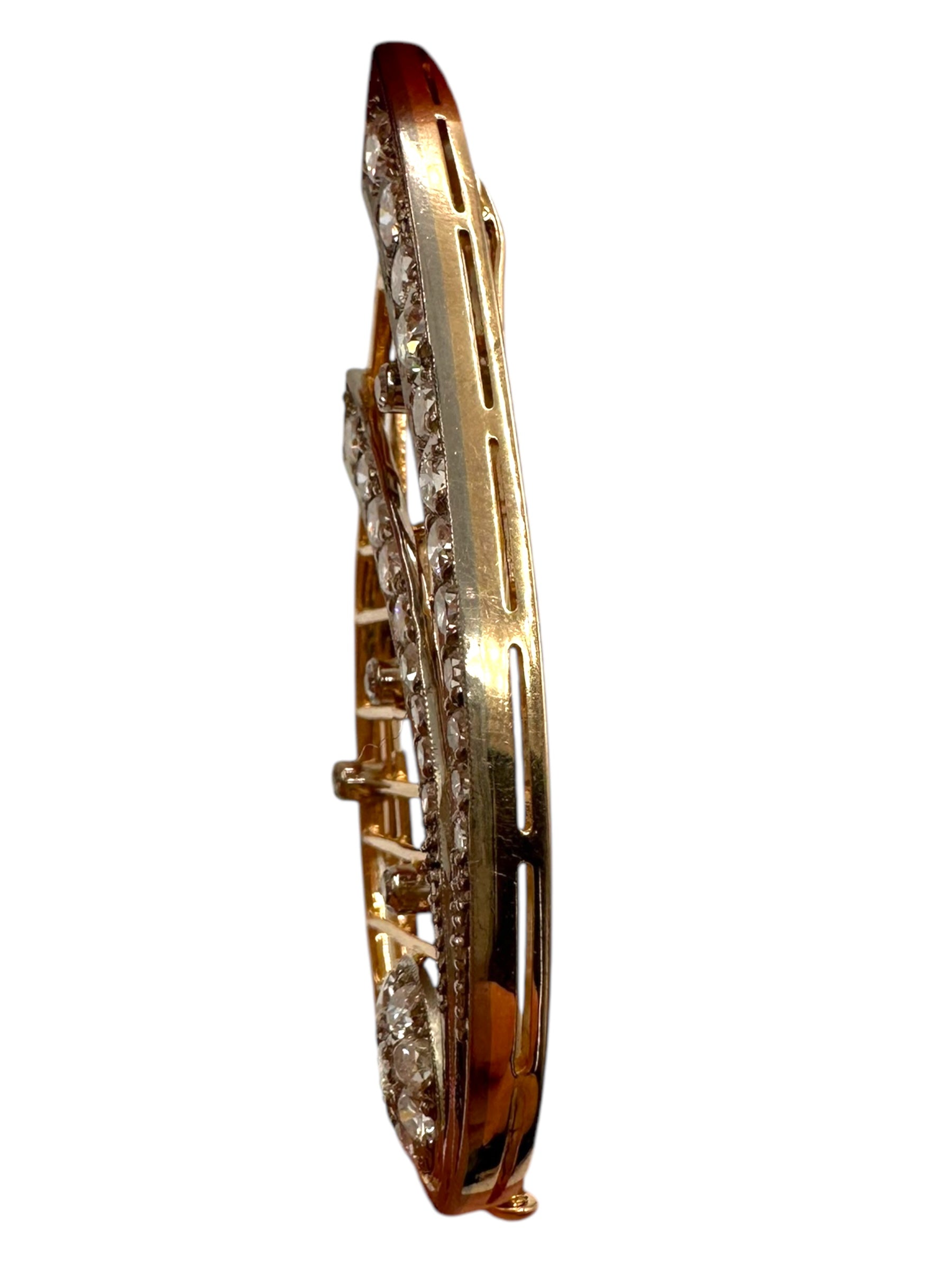 14k USSR Celestial Brooch
