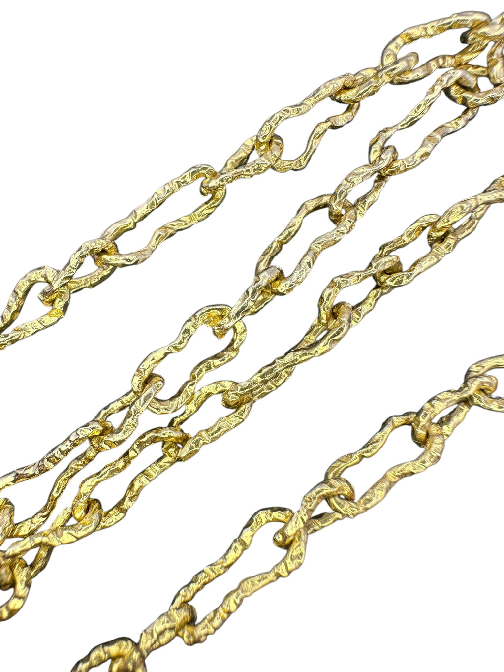 18k Organic Link Necklace