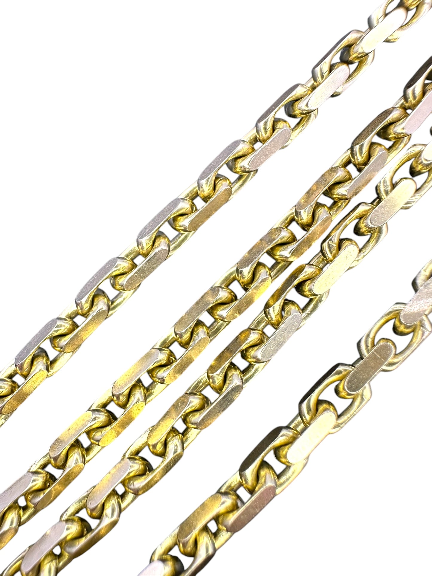 14k Biker Link Chain Necklace - Medium Link