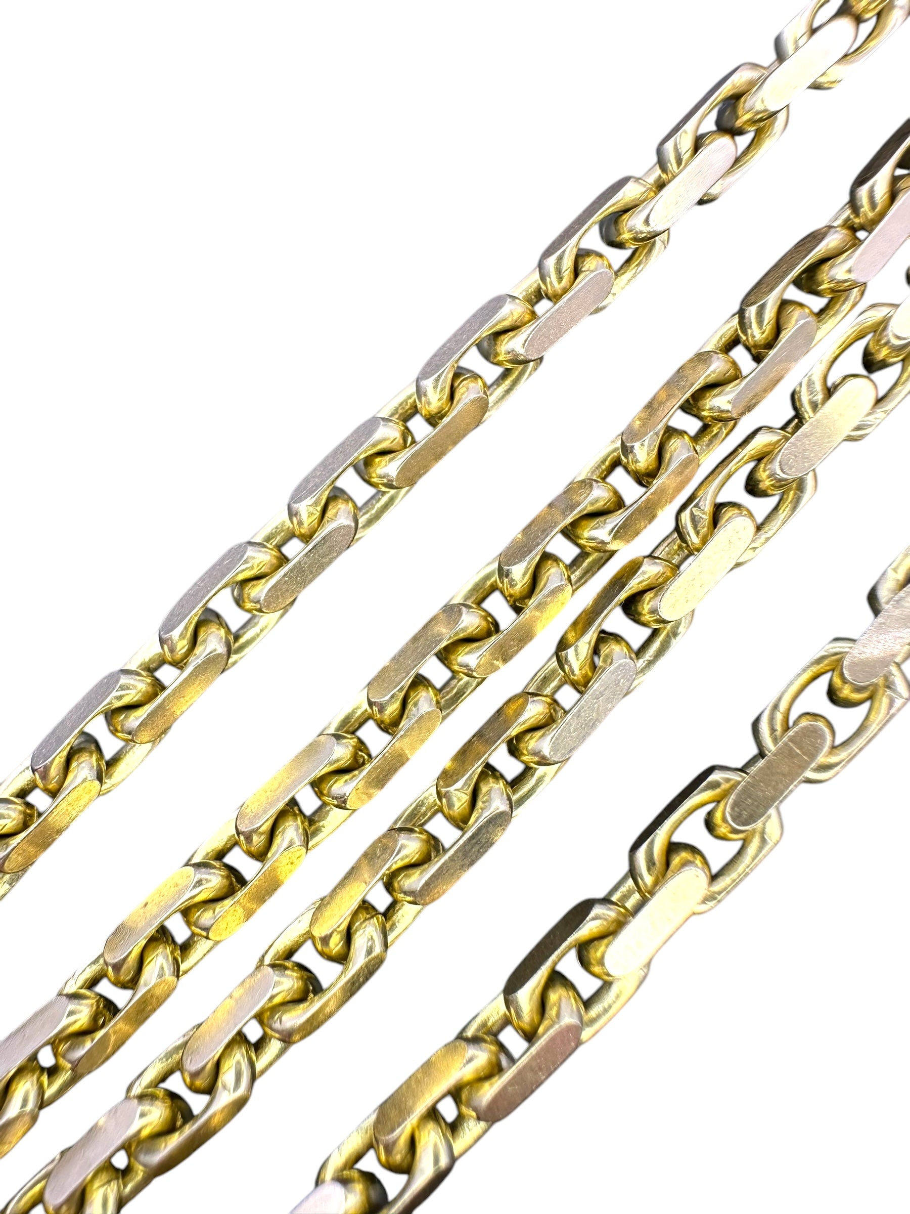 14k Biker Link Chain Necklace - Medium Link