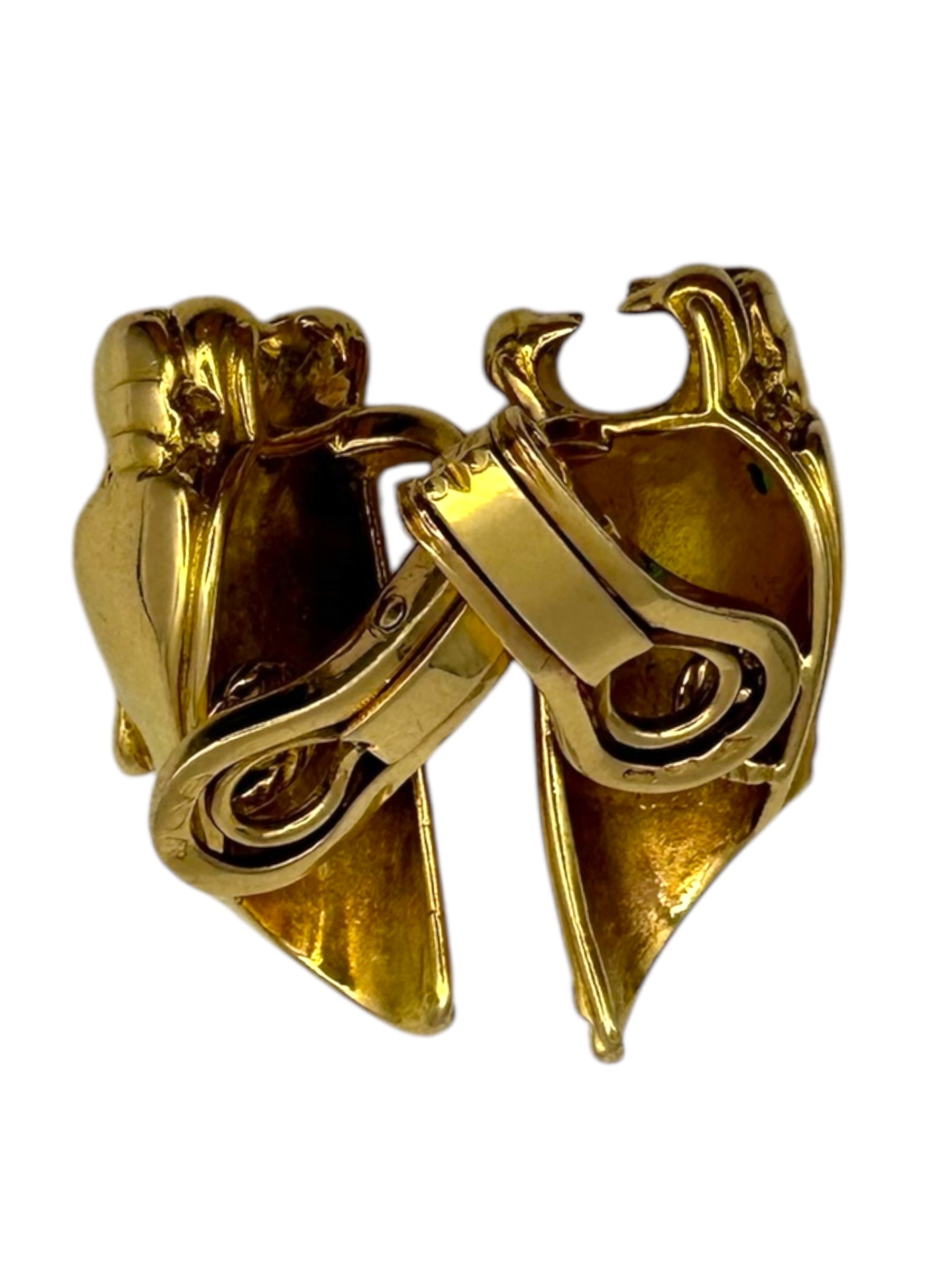 18k Panther Clip Earrings