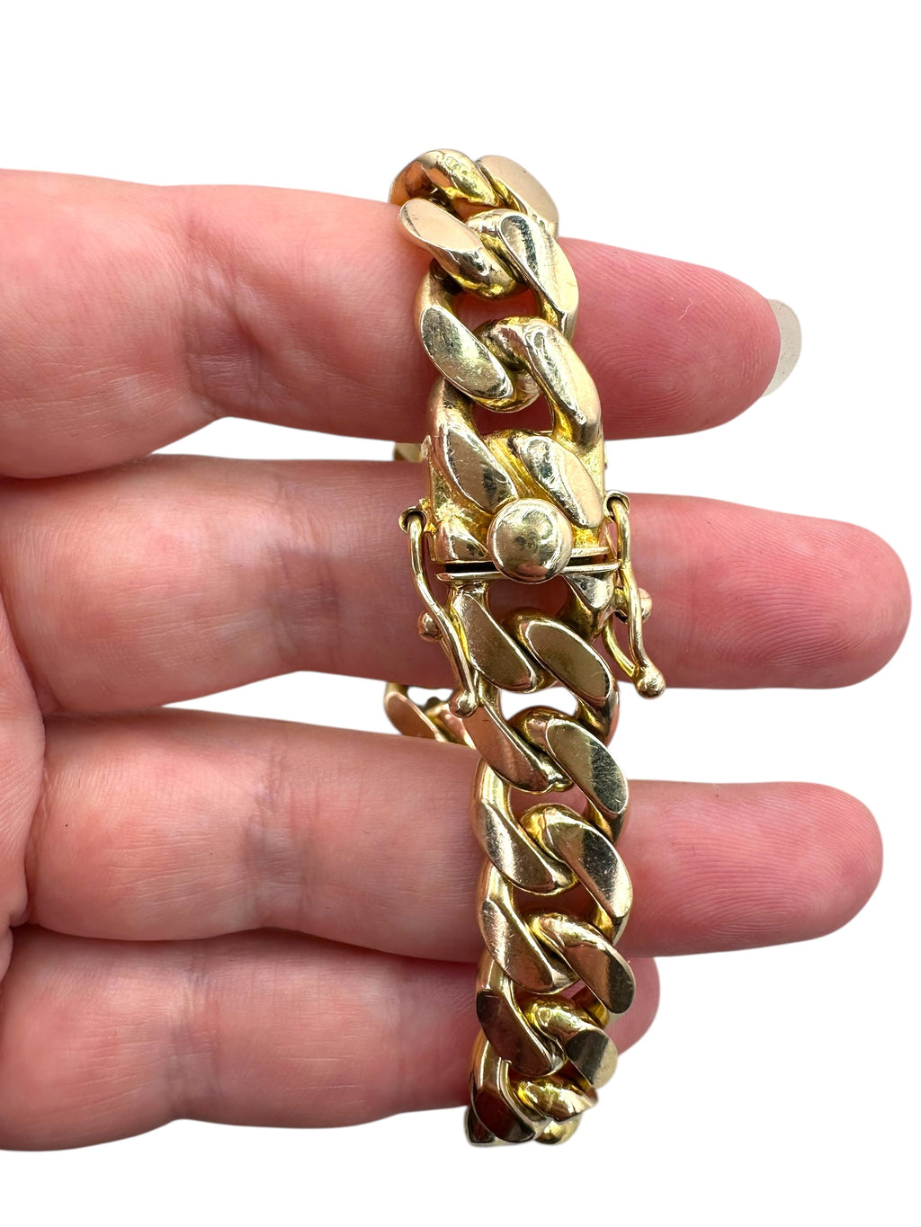 14k Heavy Cuban Link Bracelet
