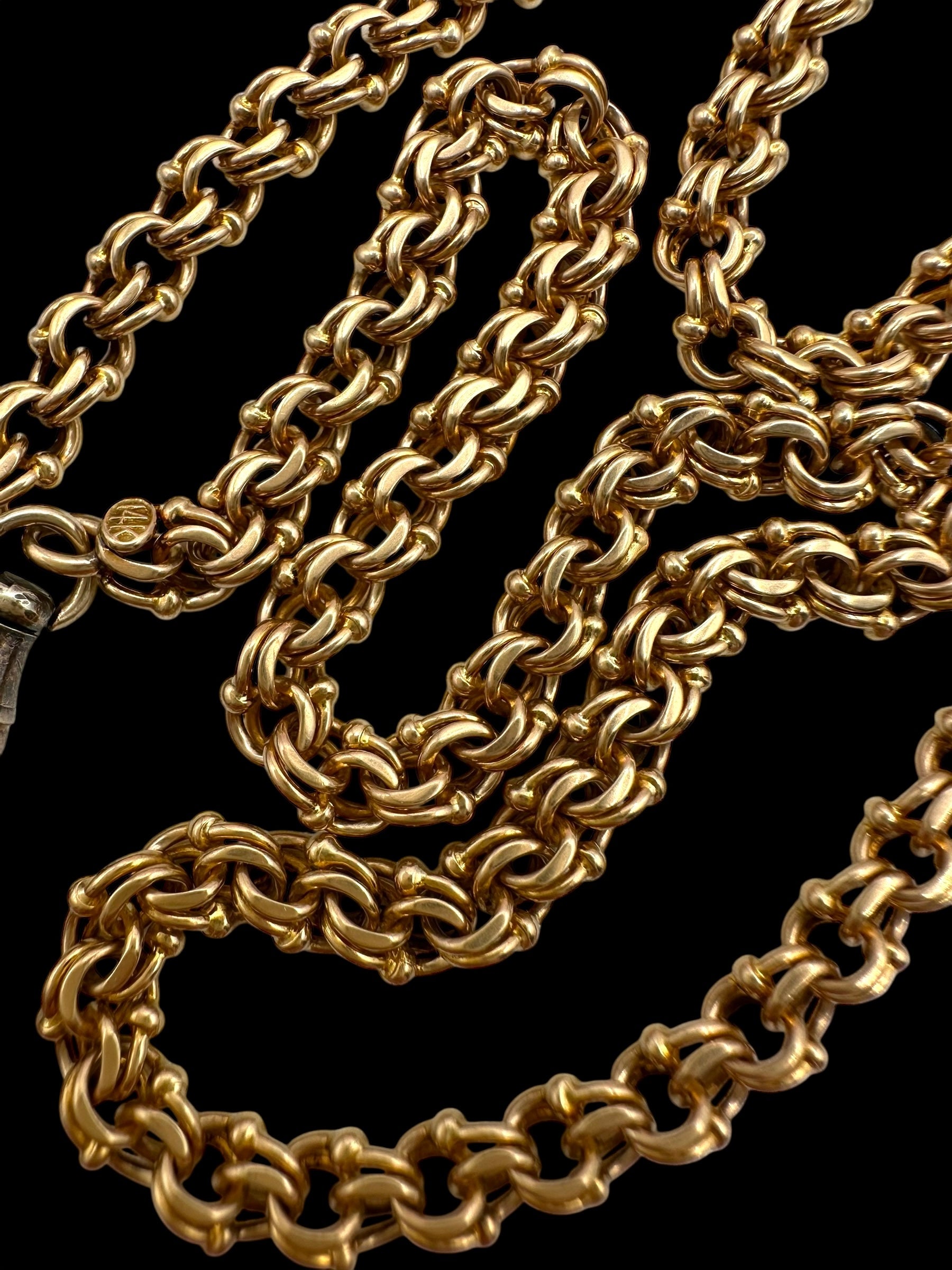 14k Fancy Link Watch Chain