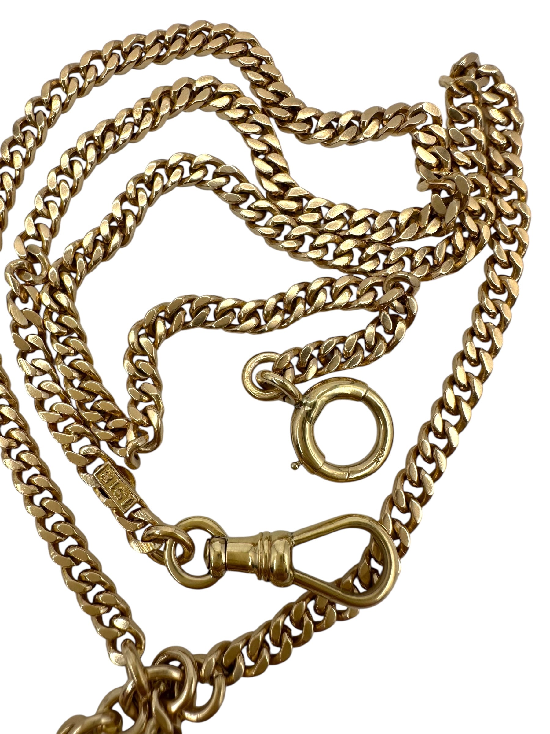 14k Curb Watch Chain