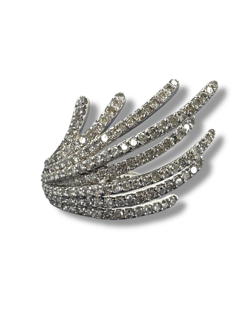 14k Cascading Diamond Cocktail Ring