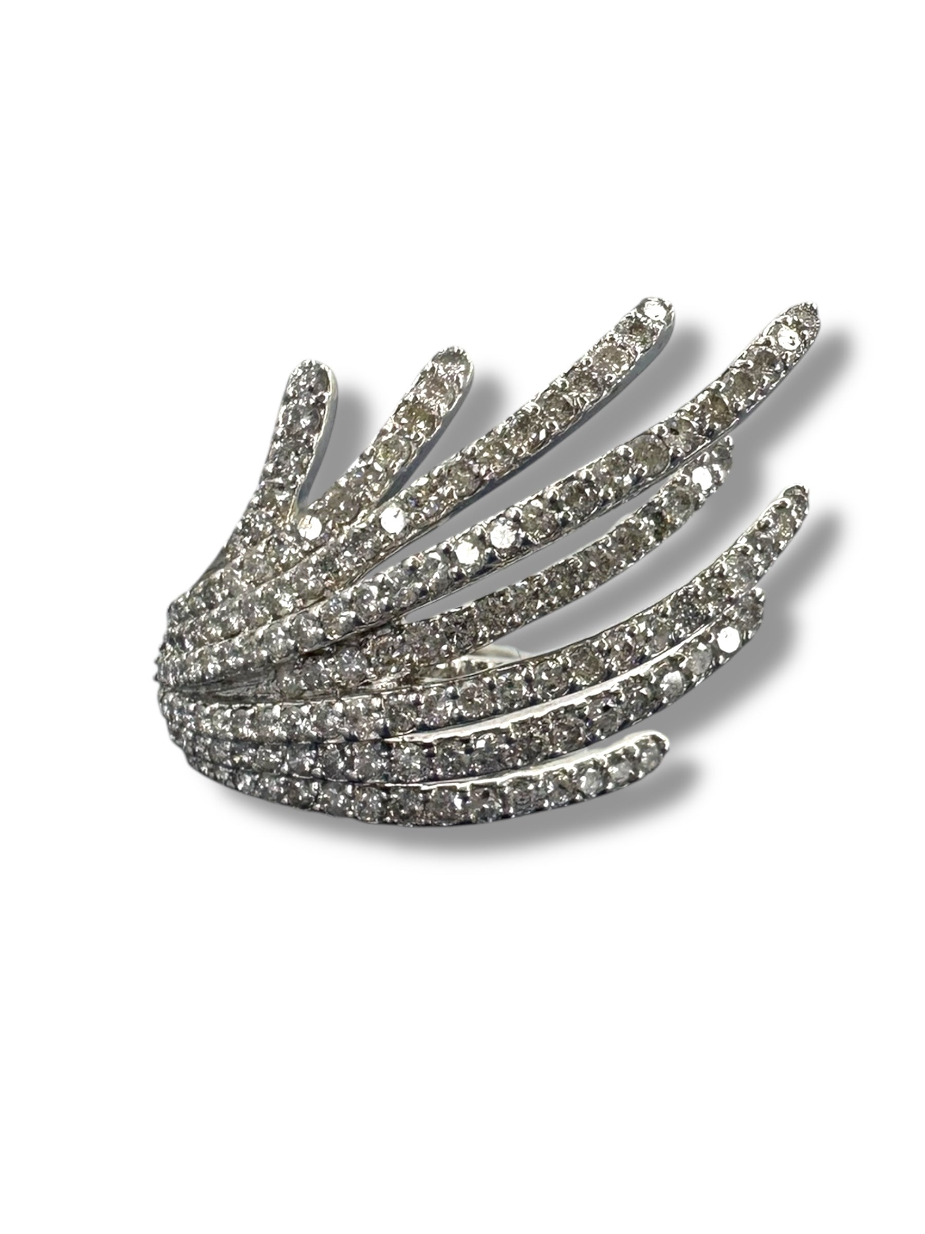 14k Cascading Diamond Cocktail Ring