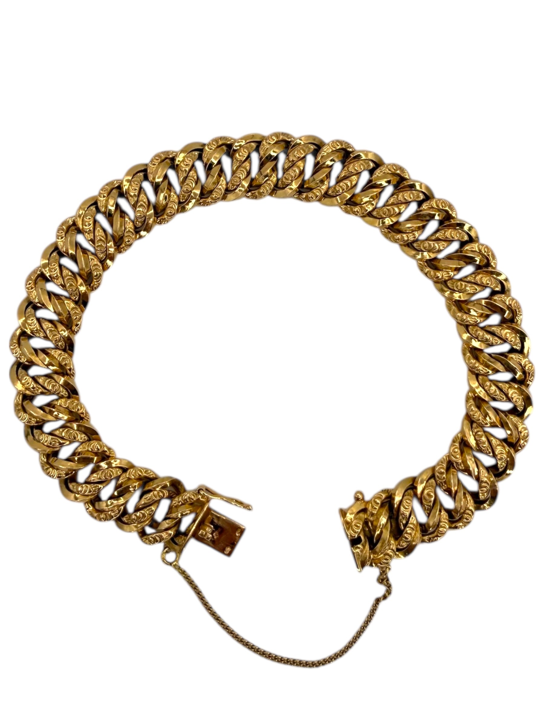 18k Twisted Curb Bracelet