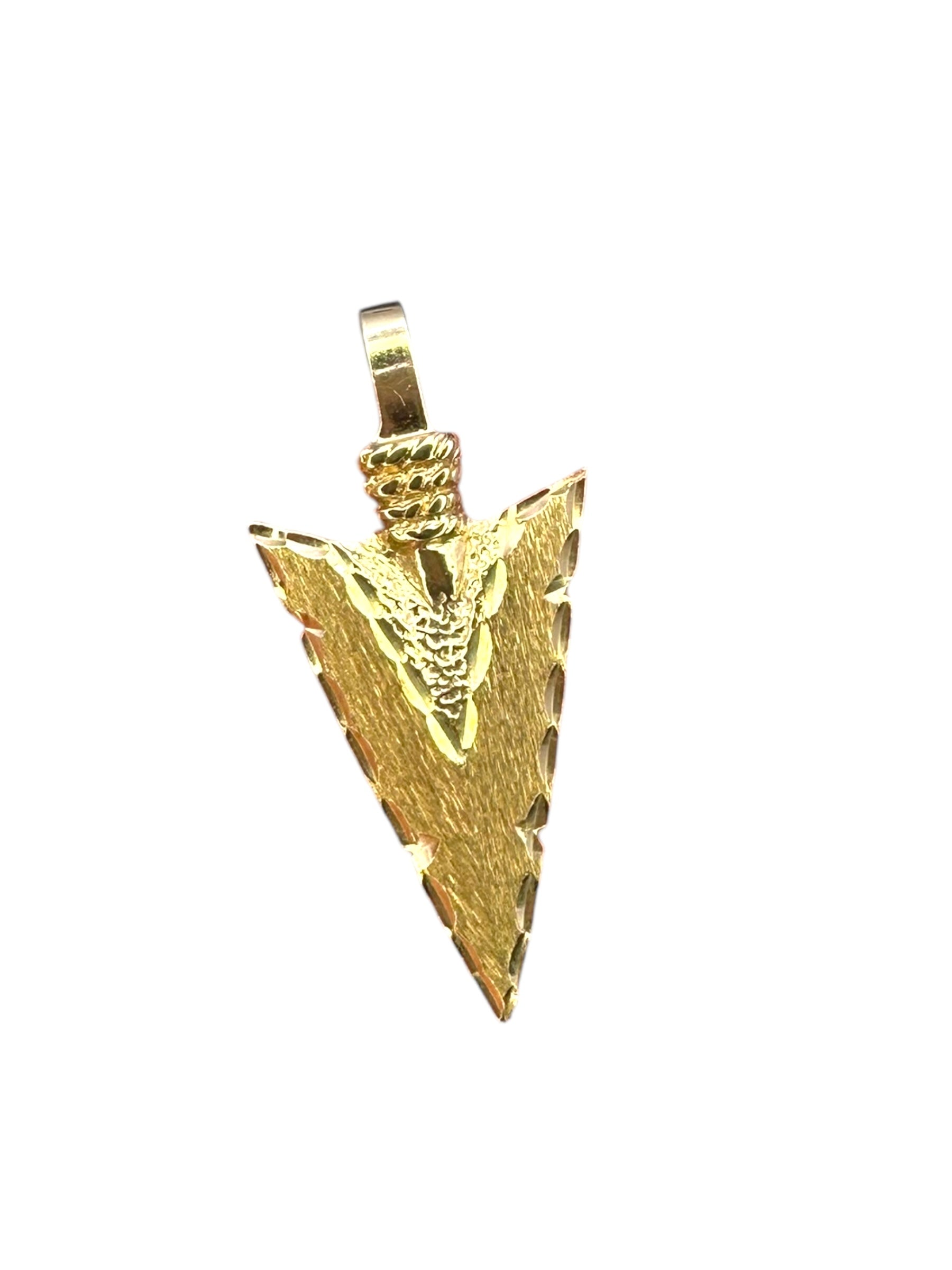 14k Arrowhead Pendant
