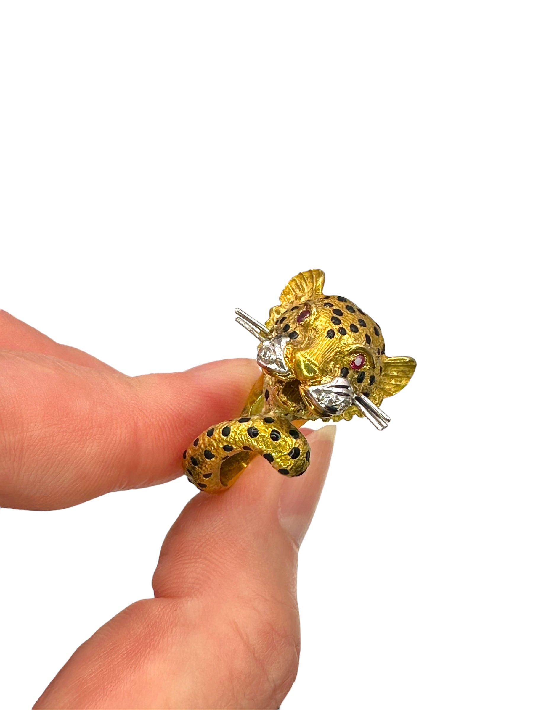 18k Diamond Cheetah Ring