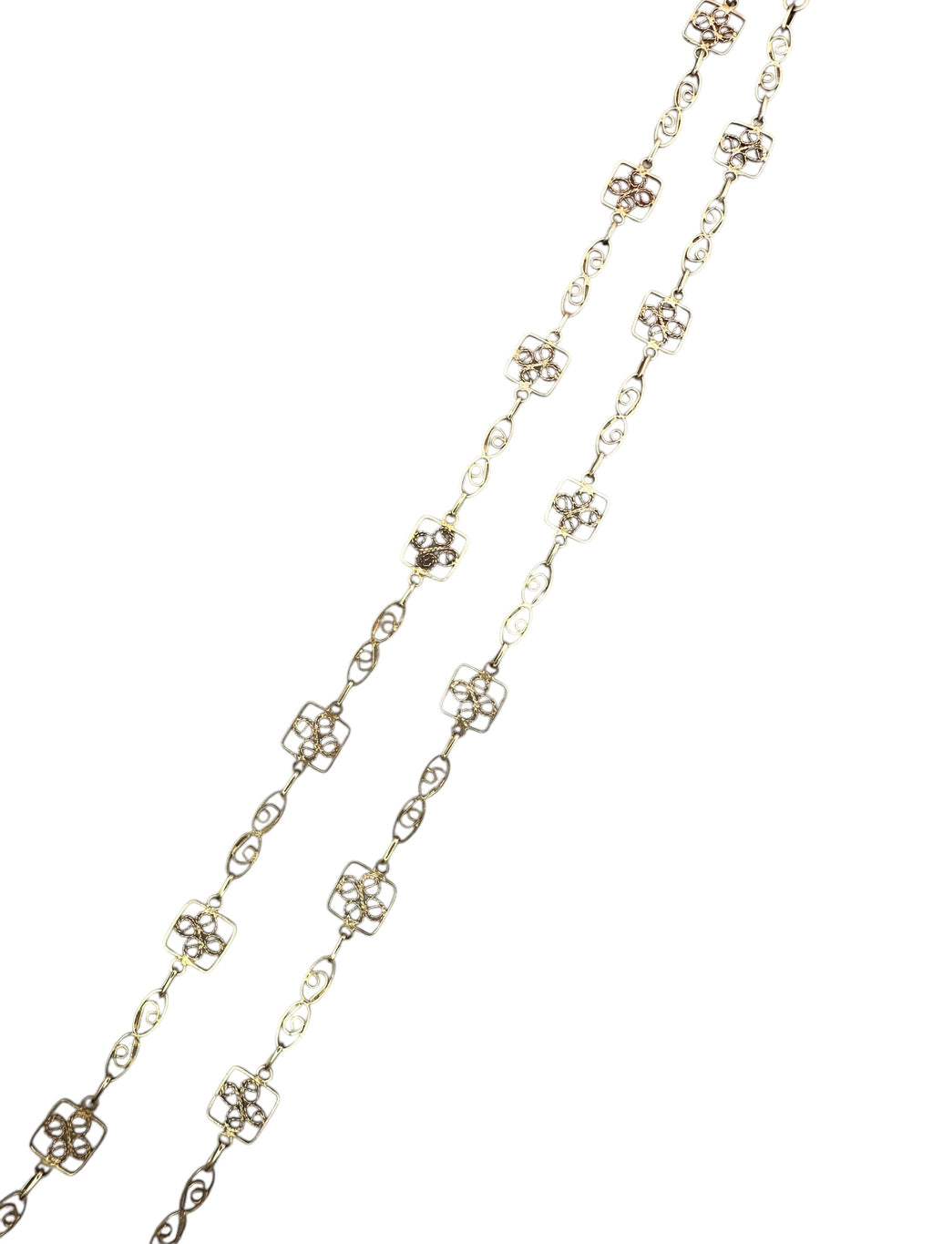14k Filigree Delicate Necklace