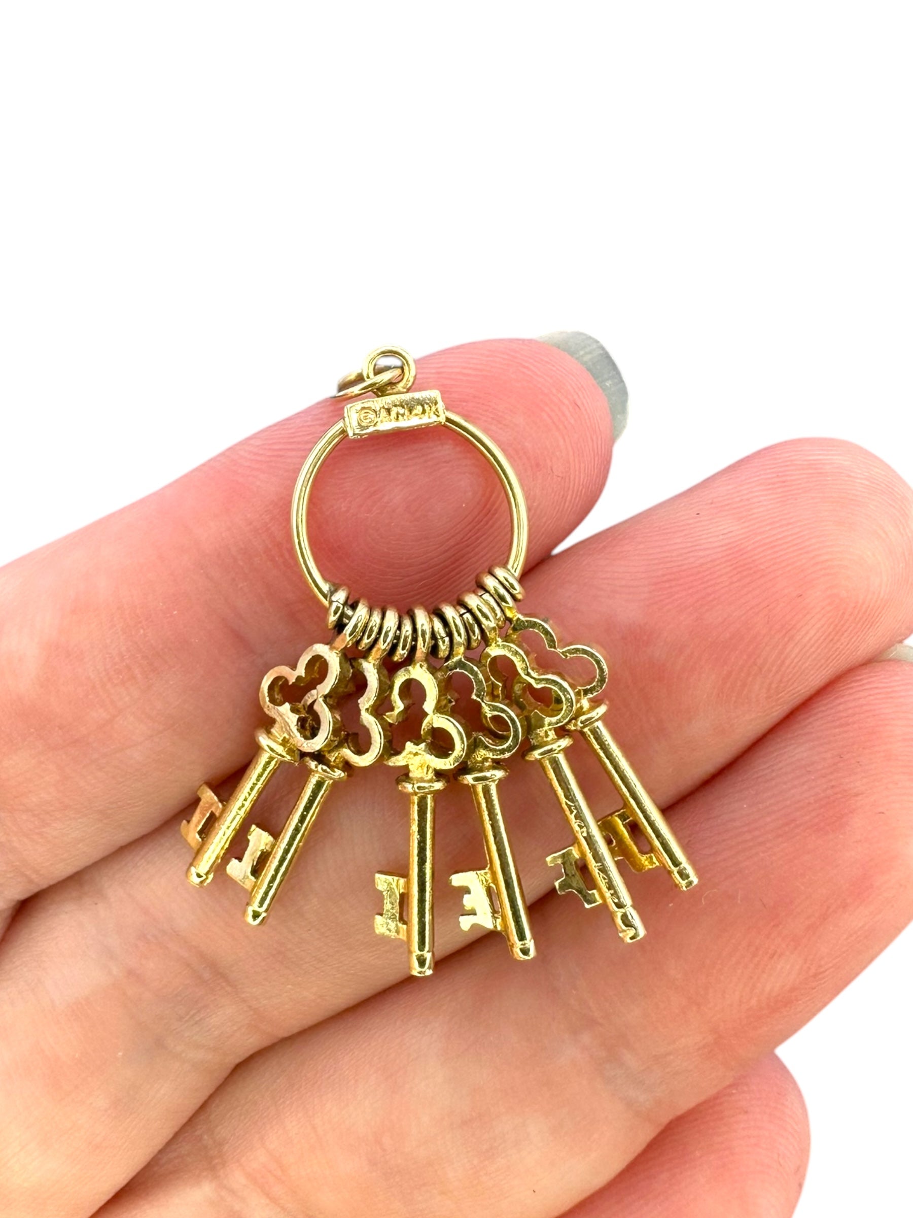 14k Keys Pendant