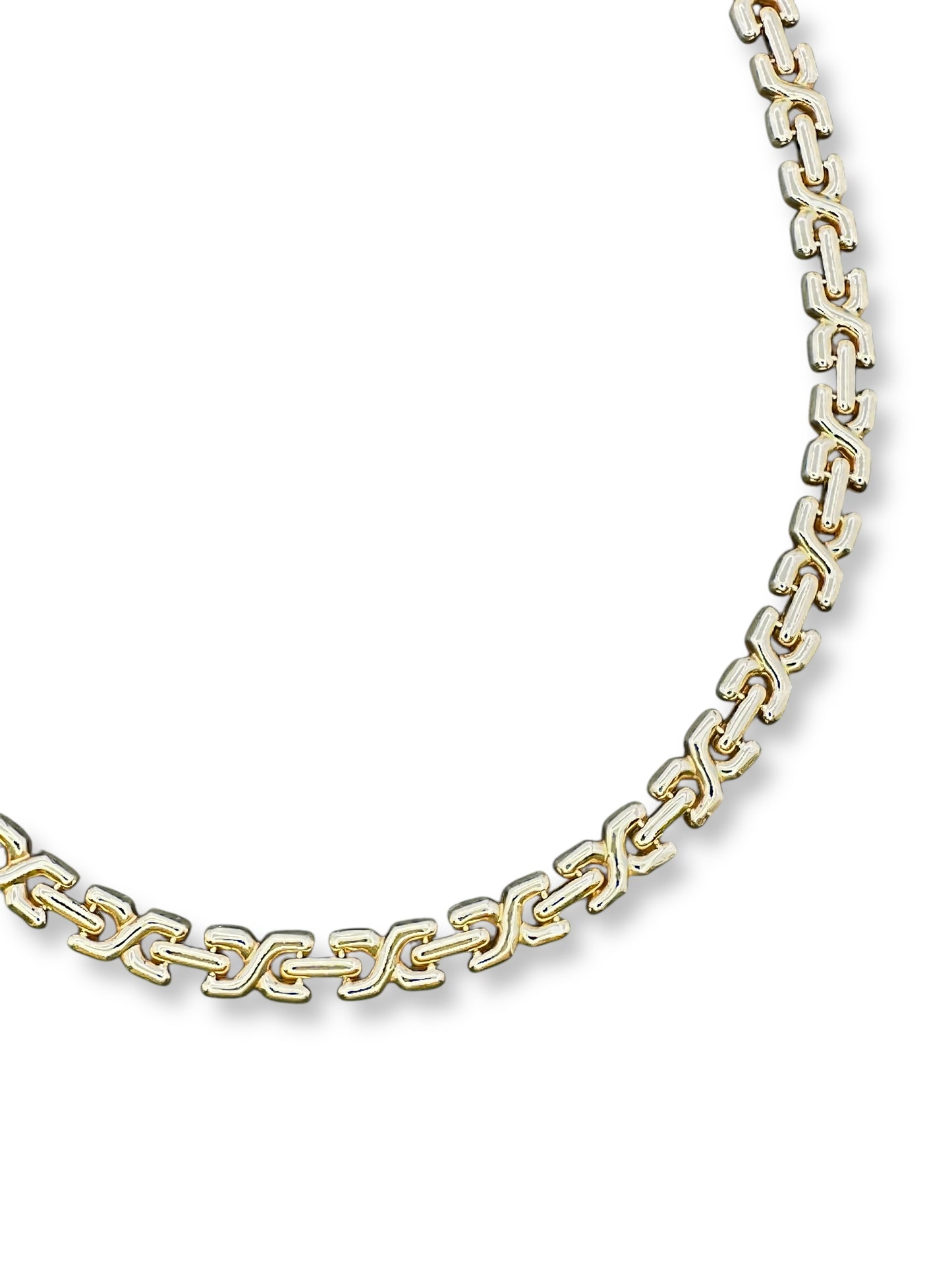 14k X Link Collar Necklace