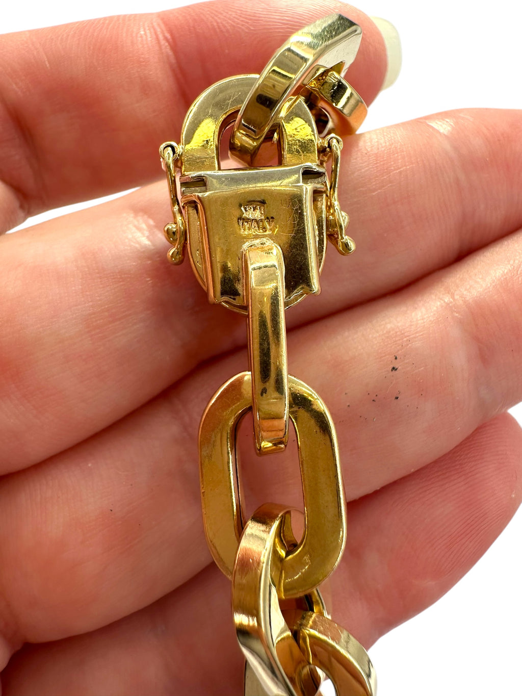 14k Chunky Chain Collar Necklace