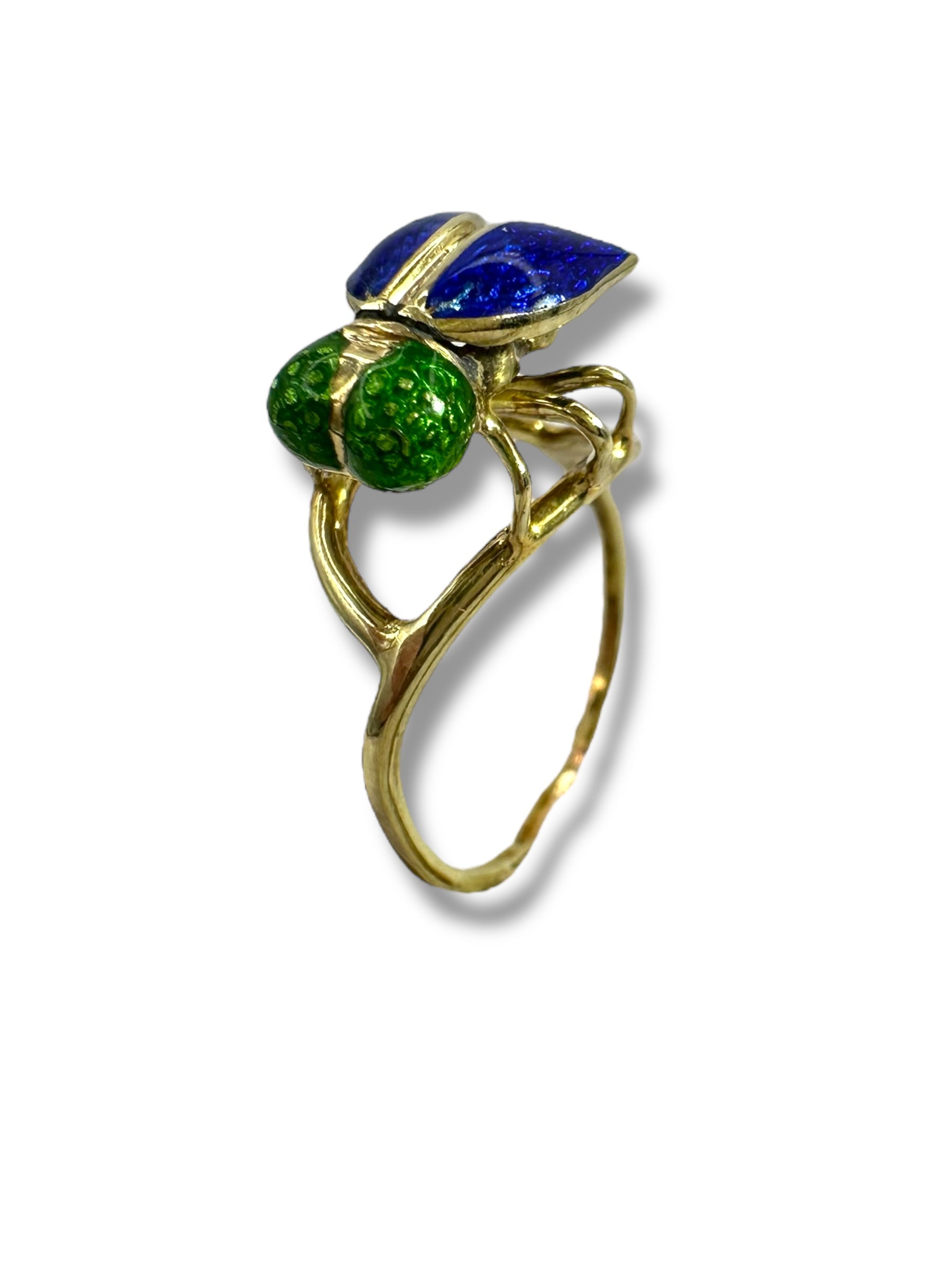 14k Fly Enamel Ring