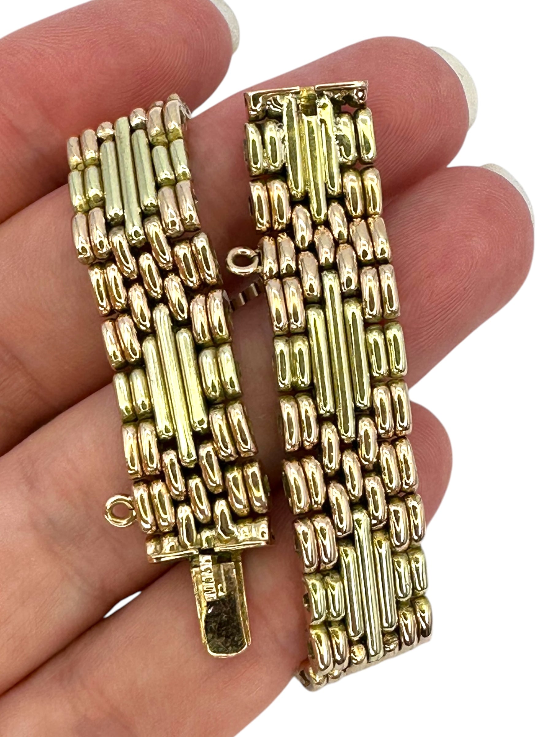 14k Imperial Russian Gate Link Bracelet