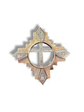 14k Cross Star Diamond Pendant