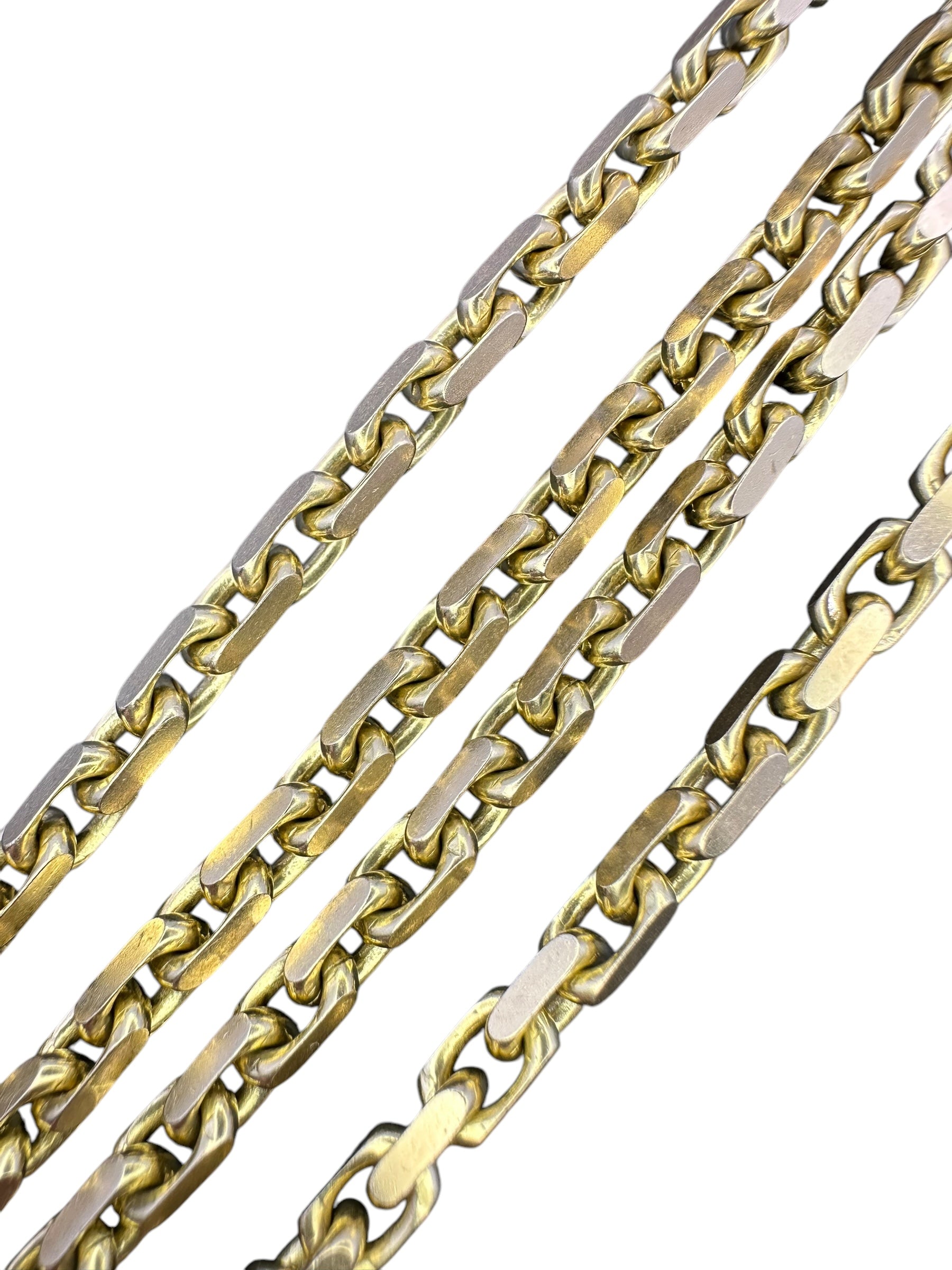 14k Biker Link Chain Necklace - Medium Link