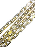 14k Cut Biker Link Chain Necklace - Large Link