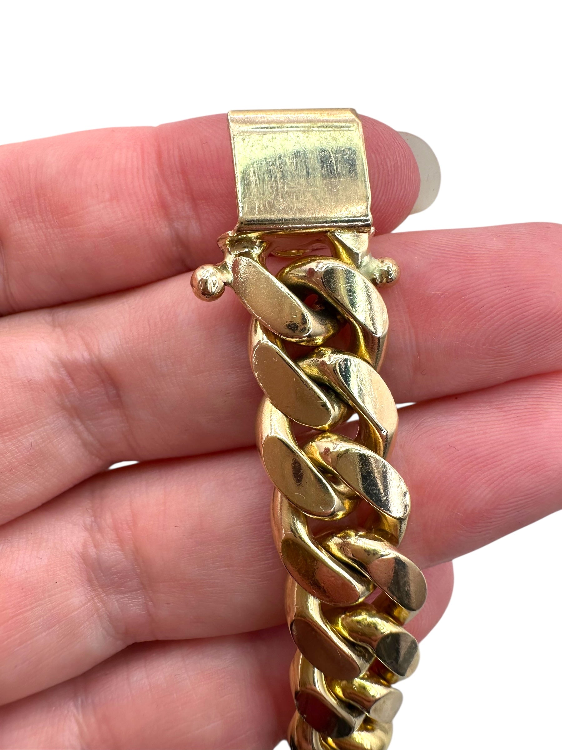 14k Heavy Cuban Link Bracelet