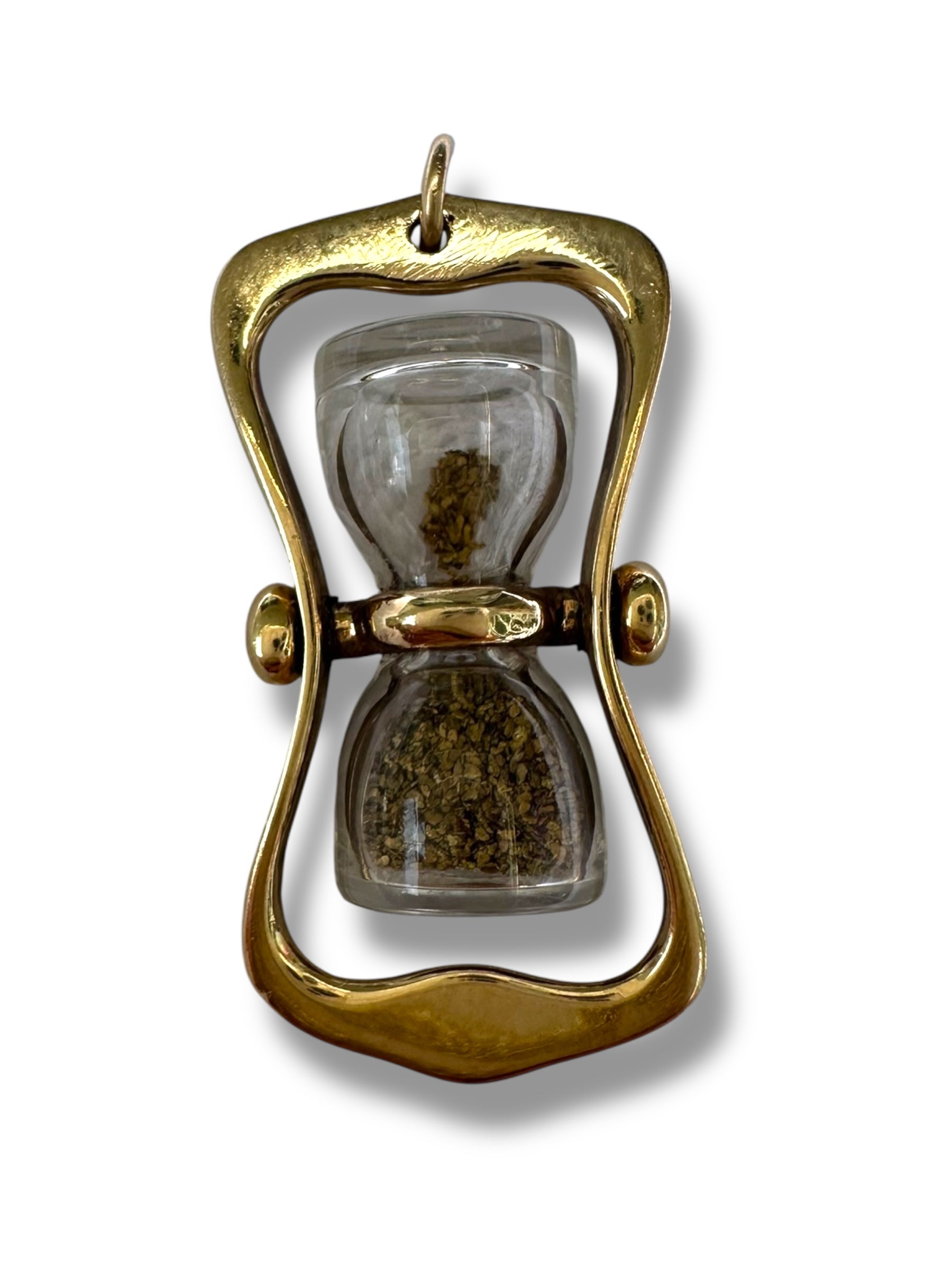 14k Hourglass Pendant