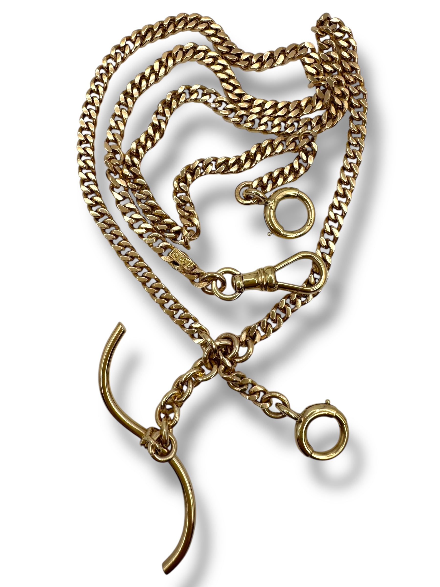 14k Curb Watch Chain