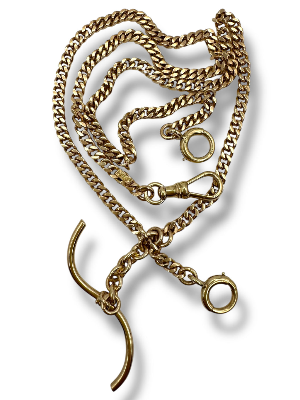 14k Curb Watch Chain