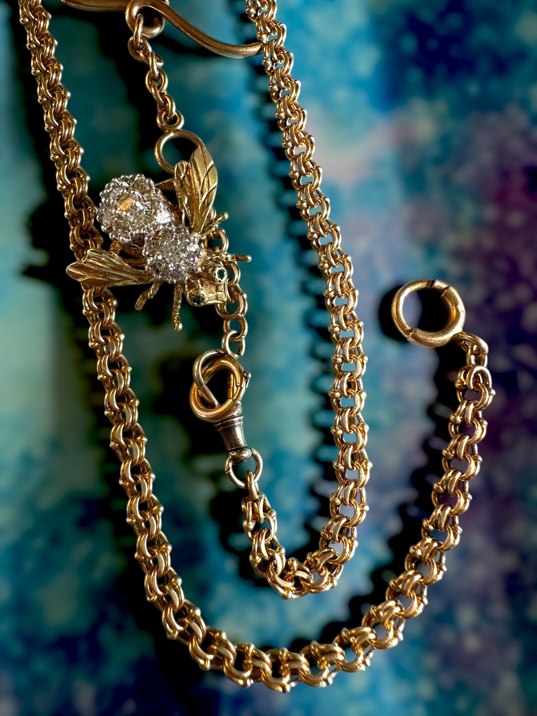 14k Diamond Bee Pin