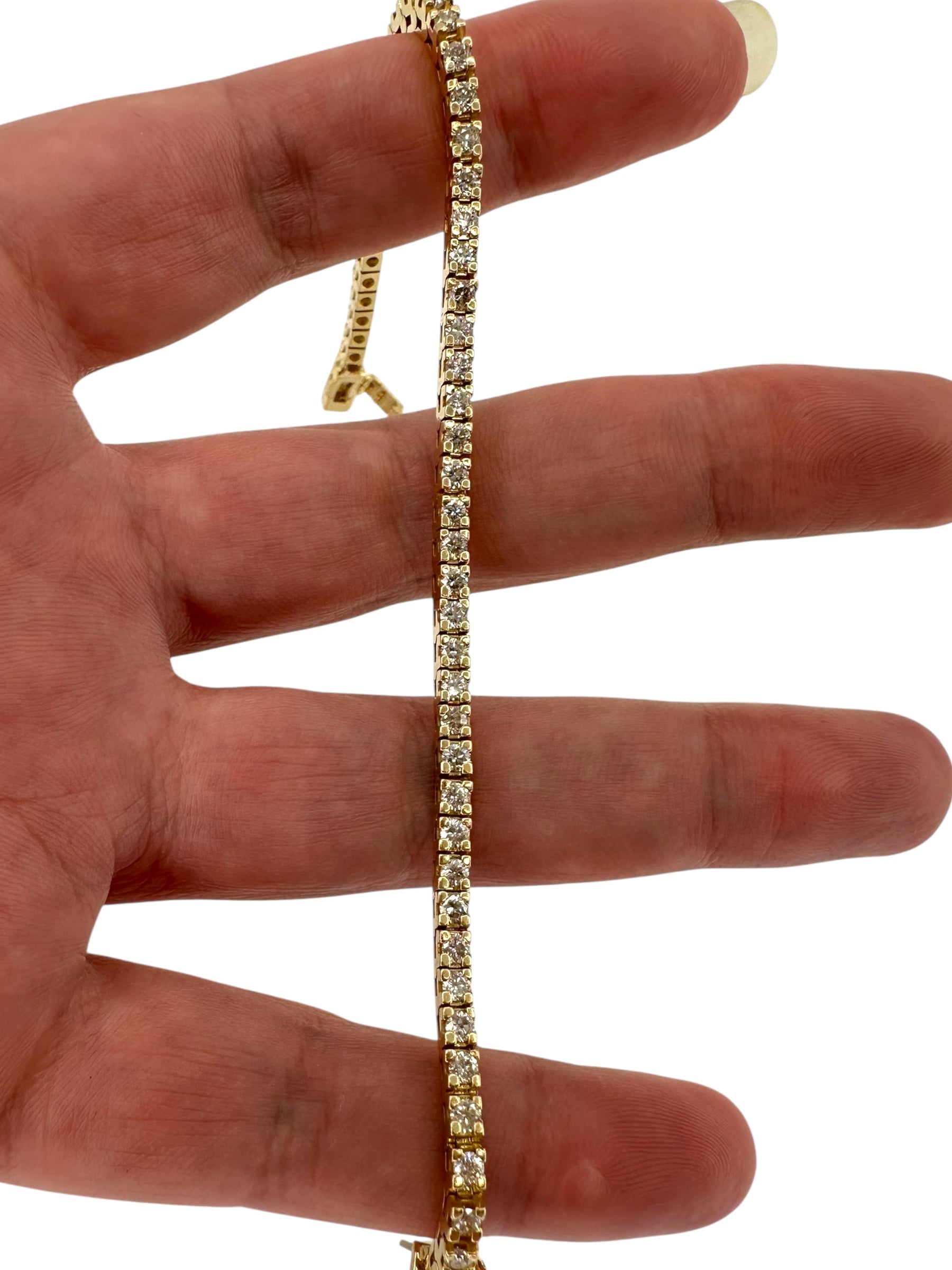 14k Diamond Tennis Bracelet